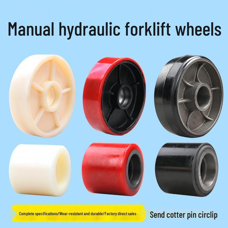 Hydraulic Pallet Truck Nylon Wheels & Iron Core PU Forklift Accessories