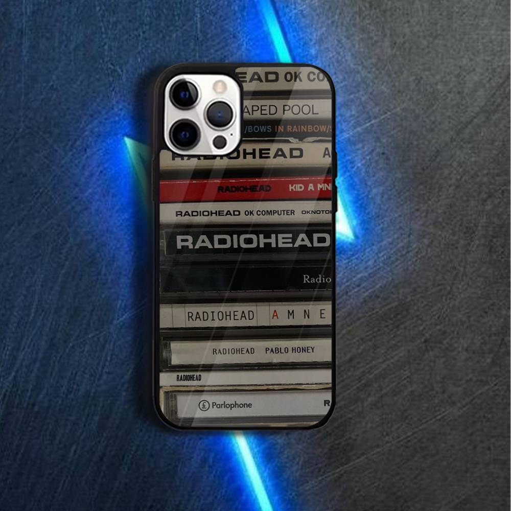 Radiohead R-Rock B-Band Phone Case For iPhone 17,16,15,14,13,12,11,Pro,Max,Plus,Mini,Magsafe,Magnetic Wireless Charging Case