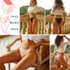 3PCS Sexy High Cut Breathable Panties V Waist Women Briefs Seamless Adjustable Strap Bikini Underwear for Women