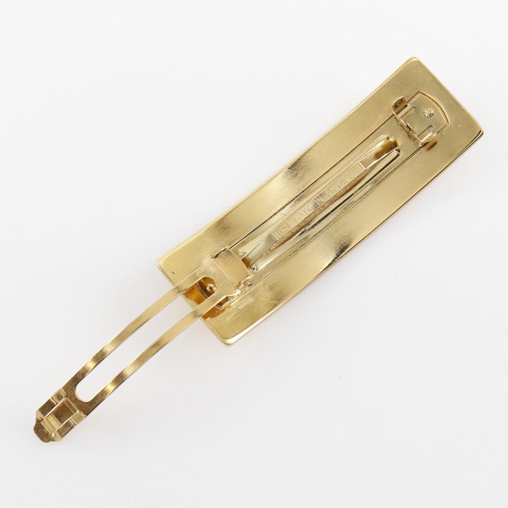 Chanel Logo Valletta Plated Gold Women Used