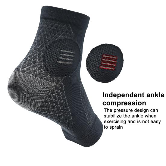 2 пары носков для невропатии, дышащие мужские и женские обезболивающие, компрессионные рукава для ног, без пальцев, артрит, защита лодыжки, поддерживающий бандаж