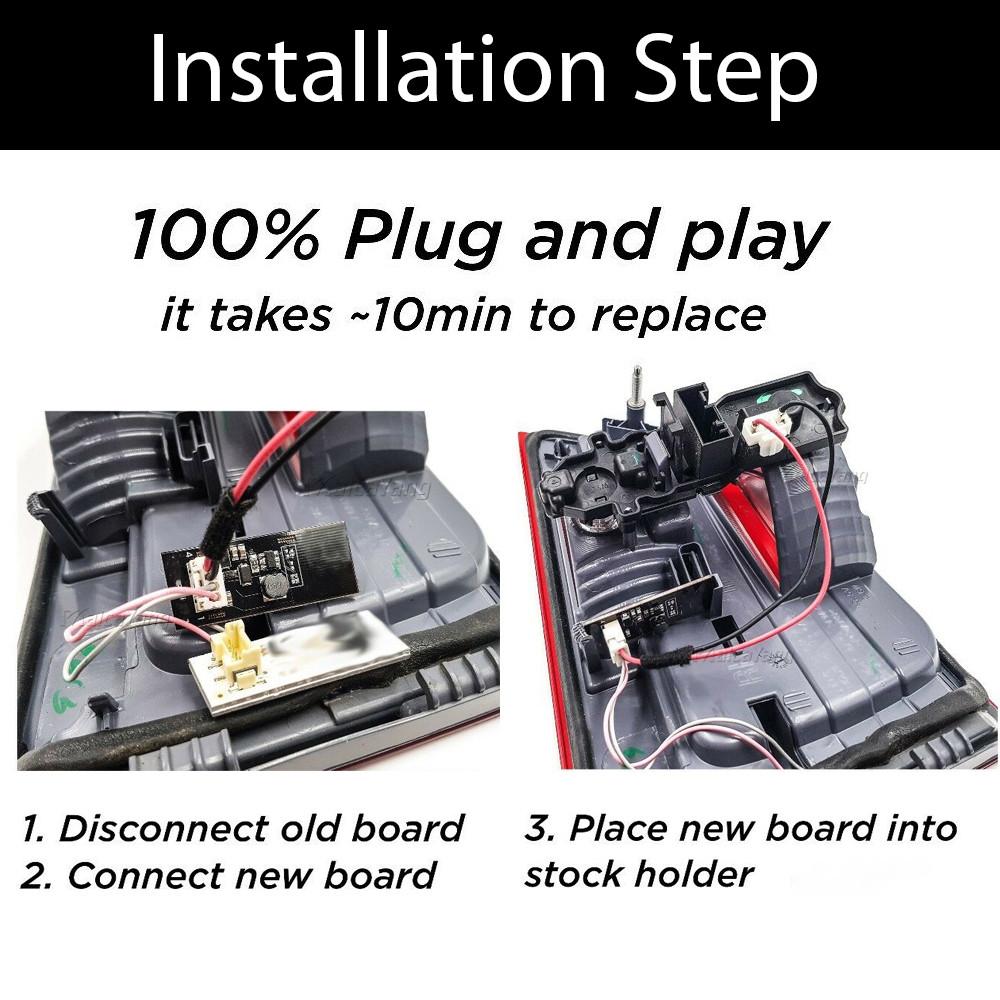 Комплект из 4 штук Светодиодный задний фонарь автомобиля Световая панель Plug and Play для BMW X3 F25 2011-2015 Аксессуары для задних фонарей