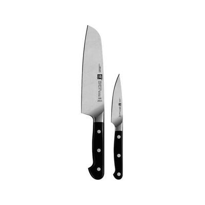 Кухонные ножи - ZWILLING - Набор Pro - Для овощей 10см - Сантоку 18см - Нержавеющая сталь