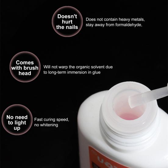 7 г клей для ногтей быстросохнущий, хорошая яркость, мягкая прозрачная высокая твердость, липкий клей для драгоценных камней для женщин