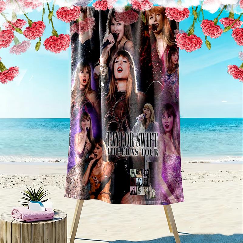 Пляжное полотенце Taylor Print, Большое мягкое быстросохнущее полотенце для пляжа, кемпинга, плавания
