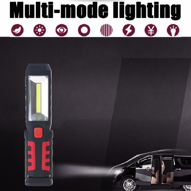Magnetic LED COB Inspection Flashlight Lamp Work Light Flexible Portable Torch