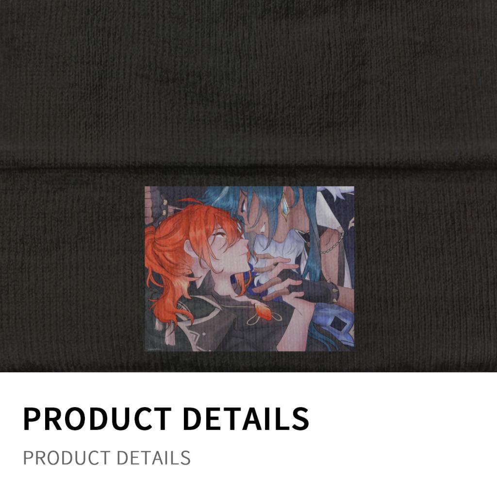 Вязаная шапка Genshin Impact Acg, шапка-бини, осенне-зимняя шапка, теплая шапка унисекс, цветная, Diluc Ragnvindr, игровая шапка для женщин унисекс