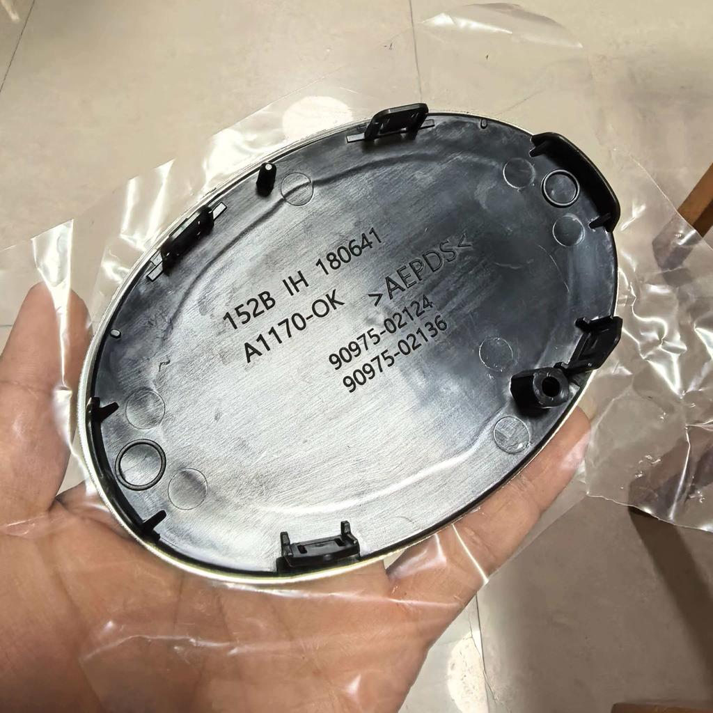 ybsdr3 140mm Mirror front grille emblem for 2019 2021 2022 2023 2024 2025 Toyota Corolla 90975-02124