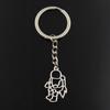 Fashion Keychain 30x18mm Space Man Universe Astronaut Silver Color Pendants DIY Men Jewelry Car Key Chain Ring Holder For Gift