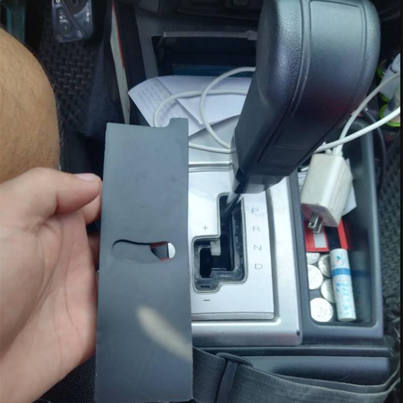 Shifter Slider Shifting Gear Knob Cover Shift Lever Cap Lid For Mitsubishi Montero Pajero Sport Triton L200 2008-2015