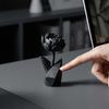 3D-печатная фигурка цветка, маленький черный пион, настольное украшение для офисного стола руководителя, декорация для полки в гостиной, спальне