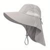 1PC UPF50+ Wide Brim Sun Hat with Neck Flap for Men & Women Outdoor Protection Safari Cap Summer Breathable Hiking Fishing Hats