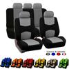 Plain Fabric Bicolor Stylish Car Seat Covers Universal Polyester Car Seat Cover Set Fit Most Car, SUVs, Vans Car Seat Protector