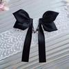 2pcs Black Ribbon Hair Bows Clips Sweet Bowknot Side Hairpin Girls Hair Clip For Women Barrettes Headdress Hair Accessories