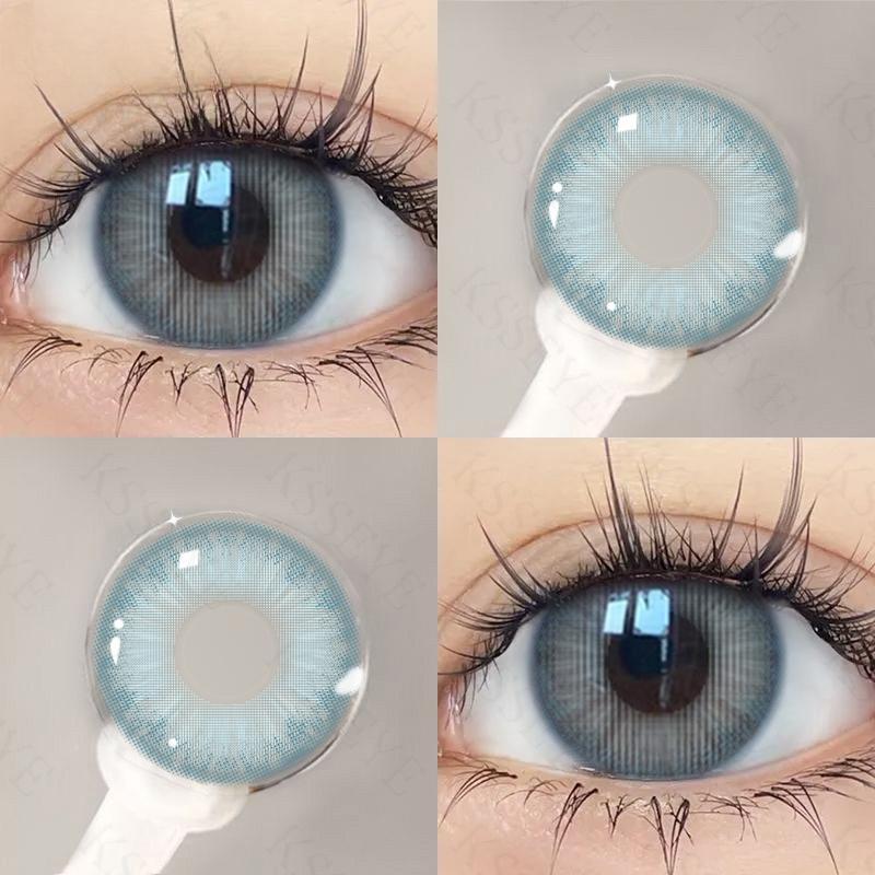 MillCreek Color Contact Lens OMG Series 2pcs/1Pair Soft Eye Dia 14.0mm for Yearly Used OMG Brown/grey/green/purple