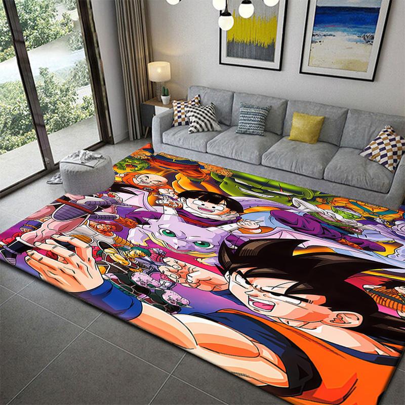 Dragon Ball Gogeta Fusion Figure Area Ruganime soft washable cartoon floor carpet
