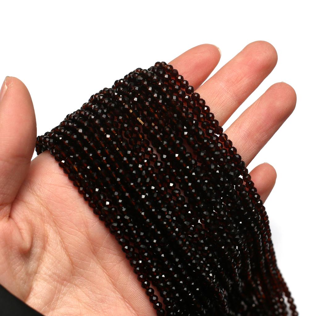 10String Natural Stone Spinel Beads for DIY Women Men Necklace Bracelet Anklet Accessories, Jewelry Making, Valentine's Day New Year Crafts 38cm