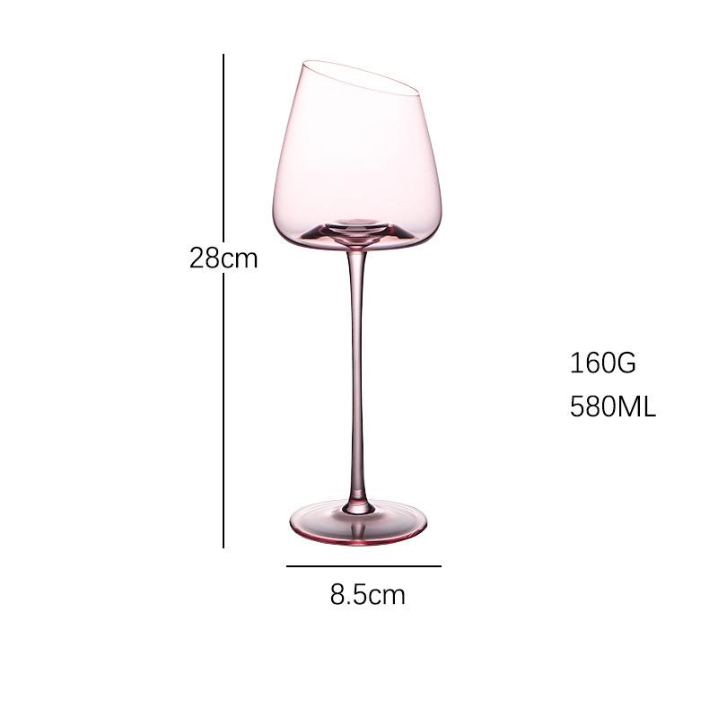 2 Pieces Wine Glass Handmade Red Wine Glass Art Big Belly Tasting Cup Ultra-Thin Crystal Burgundy Bordeaux Goblet Glass Glasses