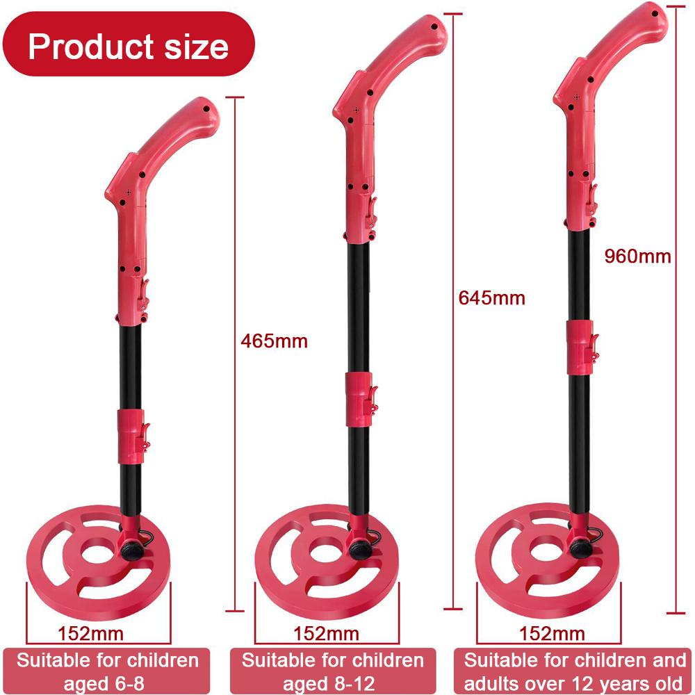 Ручной детский металлоискатель, устройство позиционирования монет, портативный подземный металлодетектор, стержень