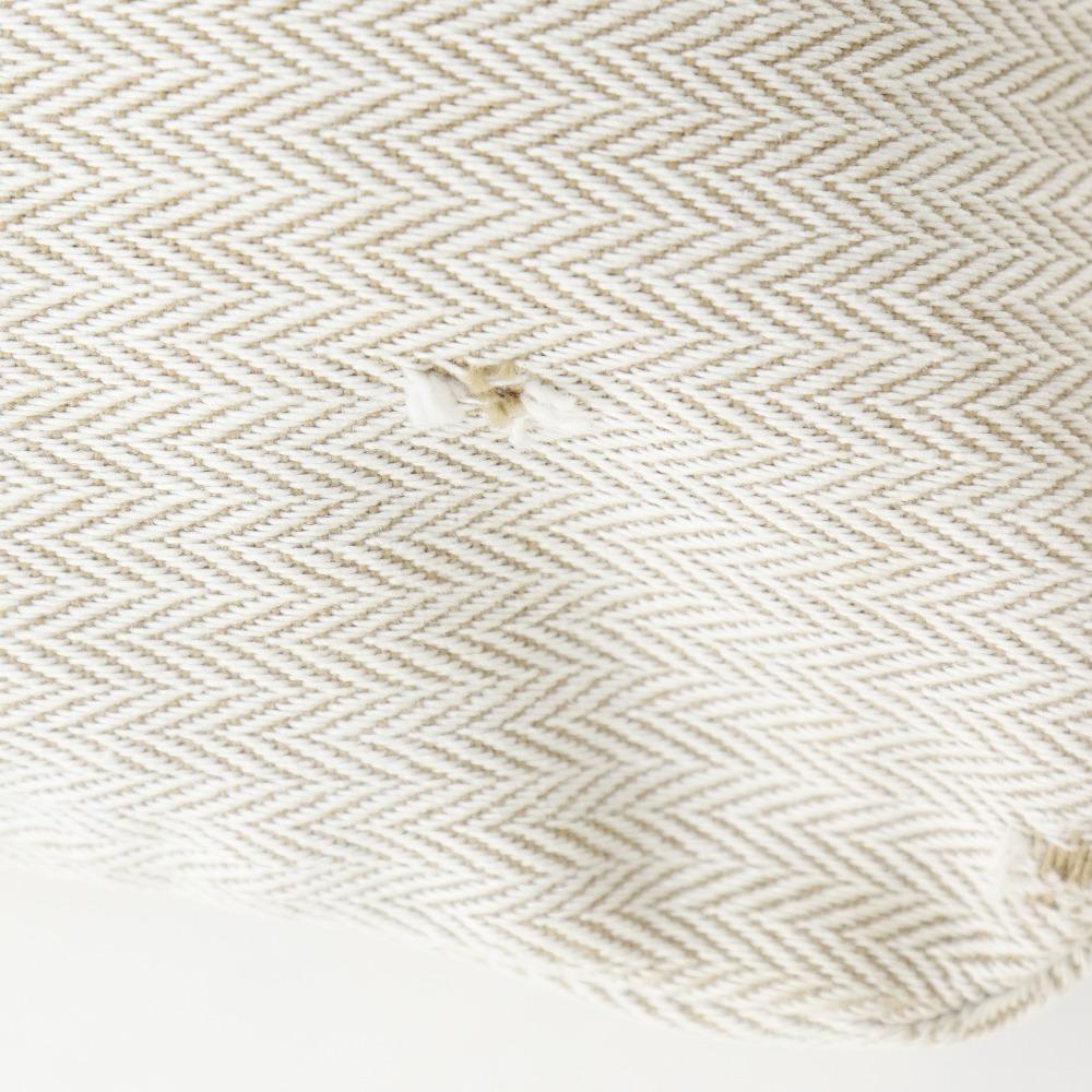 HERMES Alain GM Shoulder Bag beige/Orange Towal chevron unisex Used