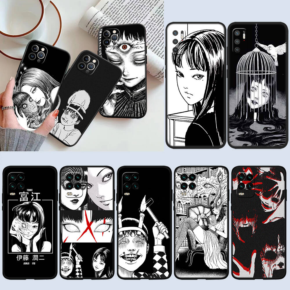 Junji Ito Tomie Phone Case for Xiaomi Poco C40 C51 C50 C55 C65 C71 C75 C85 F8 F7 F6 F5 F3 F2 X7 X6 X4 X3 X2 M7 M6 M5 M4 M3 M2 Pro