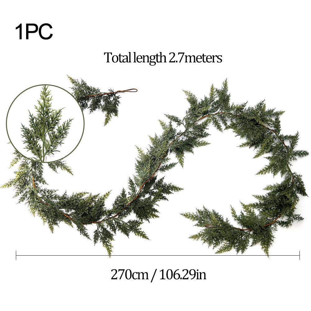 Artificial Pine Cypress Christmas Vine Decorations