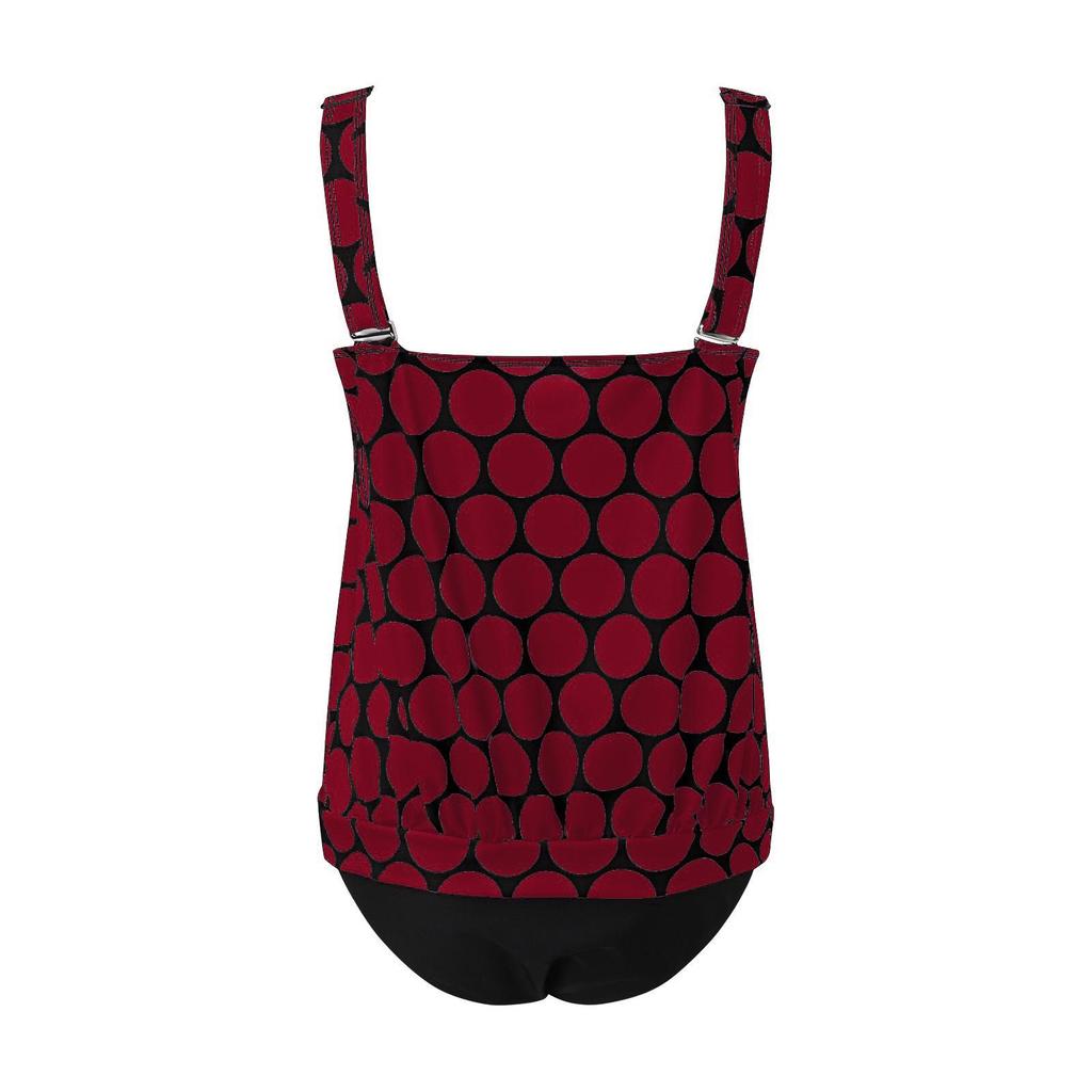 2023 Модное европейское и американское сексуальное танкини больших размеров с принтом