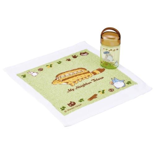 Skater Antibacterial Wet Towel Set with Case Wet Towel My Neighbor Totoro Cat Bus Made In Japan 32 X 30.5 Cm OA5AG-A
