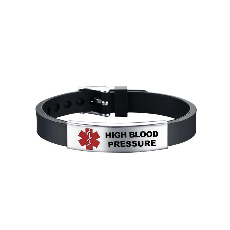 Медицинский браслет-идентификатор для диабетической астмы, Звезда жизни, регулируемый браслет для мужчин и женщин, браслет для оказания первой помощи, красный предупреждающий браслет