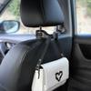 2 in 1 Car Headrest Hook with Phone Holder Seat Back Hanger for  Cloth Foldble Clip Bag Handbag Purse Grocerys Organizer