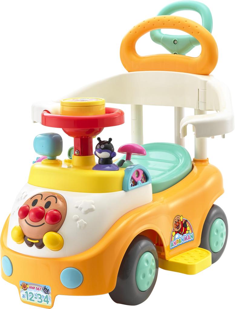 AGATSUMA Drive with 3STEP Busy Car with Push Rod Guard 10 Months To 5 Years Anpanman! + (target Age Old)