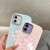 For OPPO A18 A38 A54 A60 A96 Reno12 F 8T 8Z Vivo V30 V40 Y15s Y22 Y27 Y30 Y36 Cartoon Flower Rabbit Soft Silicone Phone Case