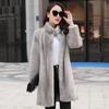 Imitation Mink Coat Women's Long Imitation Fur Coat Velvet Imitation Mink Hair Imitation Fur Women's Stand-up Collar