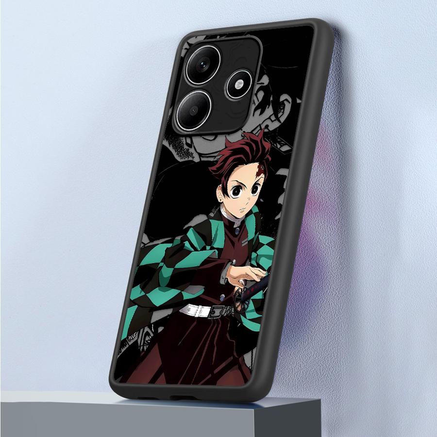 Чехол-накладка для телефона Funda Back для Xiaomi Redmi Note 14 11 9S 14C A4 13C 10 12 13 Pro Plus Аниме Клинок, рассекающий демонов