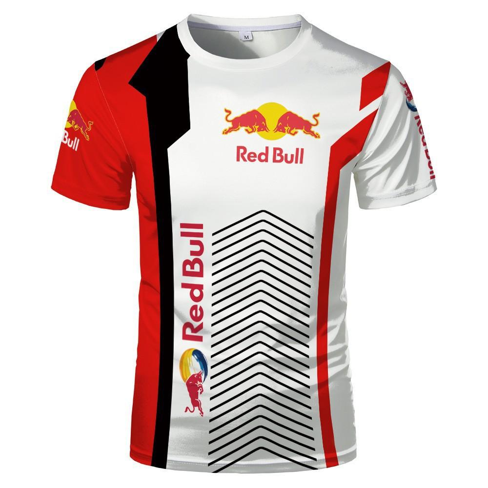 2026 Команда Red Bull Racing 3D-печать Футболка Мужская Летняя С коротким рукавом Формула 1 Автоспорт Спортивная футболка Повседневный Уличный стиль Топ