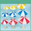 Adorable Mini Sun Umbrella Micro Landscape Ornament For Charming Dollhouse Decor