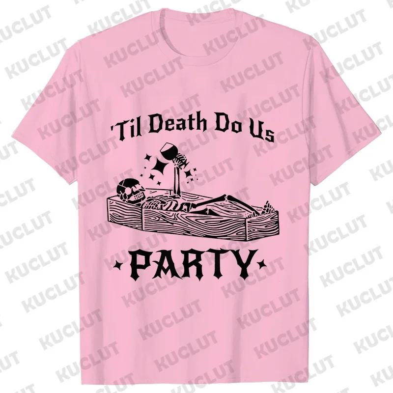 Funny Bride Or Die TShirt Halloween Bachelorette Party Shirt Till Death Do Us Party Tops Bridal Shower Matching Team Bride Tees