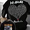 2026 Унисекс Одежда Хлопок Нормкор Футболка Группа Def Leppard Хипстер Ретро Уличная Мода Унисекс Мода Свободная Женская Повседневная Рубашка