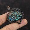 Copper Azurite Malachite Pendant Copper Wire Wrapped Pendant Copper Jewelry Handmade Gemstone Pendant Azurite Malachite Jewelry Gift For Her