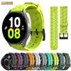 20mm 22mm soat Silikon tasmasi Samsung Galaxy Watch 5 Pro 4 Classic 44 40mm 42mm 46mm Huawei GT 2/3 active2 uchun Futbol naqshli sport bandi
