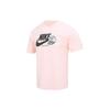Nike T Shirts Men's Pink Crew Neck Moderate Straight Fit FB9804-686
