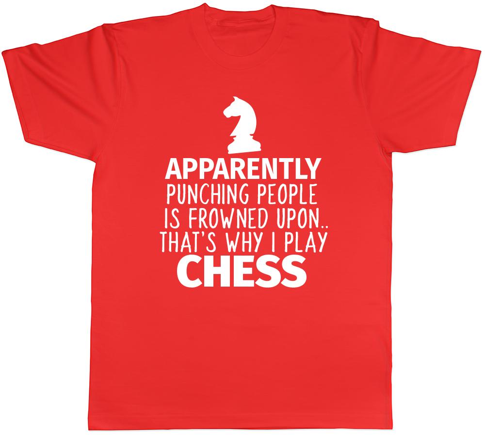 Punching People is Frowned Upon Unisexs Unisexs Ladies Unisex Funny Chess TShirt