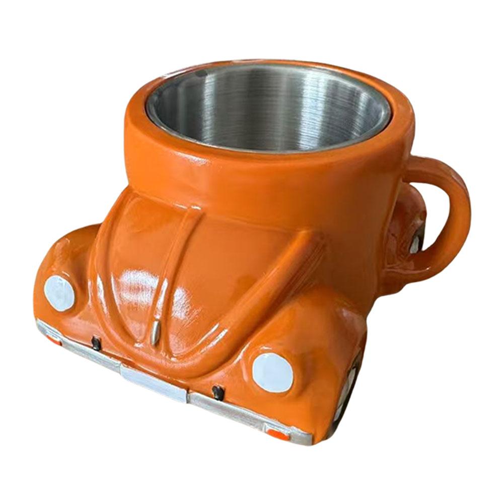 Кружка для кофе в форме машины 150 мл из нержавеющей стали для любителей автомобилей, новинка, посуда для напитков для мужчин, подарки для парня, папы