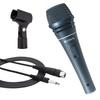 CAROL Dynamic Microphone, Karaoke Microphone for Studio, Speech, and Outdoor Use, with Microphone Holder, Supercardioid, Unidirectional, Low-Noise,