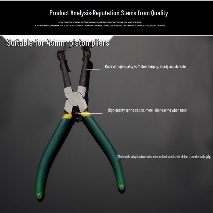 Универсальный съемник и инструмент для установки поршневых колец с плоскогубцами