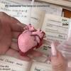 1 Piece Simulated Human Heart Novelty Decompression Toy Fake Tpr Body Part Trick Prop Halloween Diy Decoration