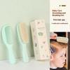 Soft Hair Wool Brush And Comb Set Finest Bristles Baby Hair Brush Infant Body Massage Brush Bathtub Soothing Brush Travel Gear