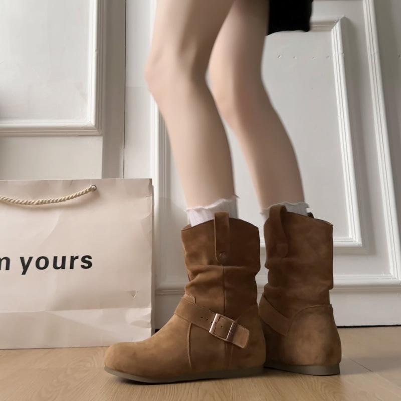 Женские короткие ботинки на платформе 2025 новая осень мягкая кожа ретро удобные ботинки Мартина женская мода универсальная женская обувь