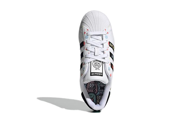 Kevin Lyons x Adidas Originals J Низкие Кеды для Скейтборда Белый Черный Подростки H03946