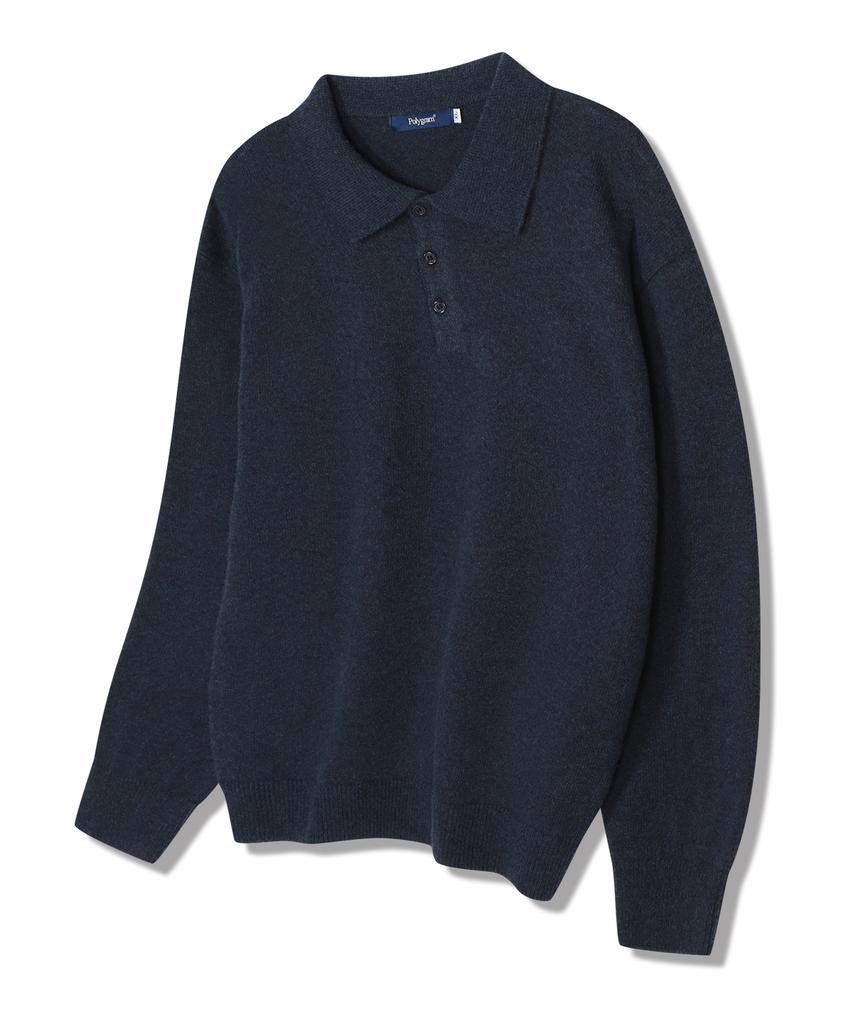 POLYGRAM Soft Wool Blend Collared Knit - 5 Colors